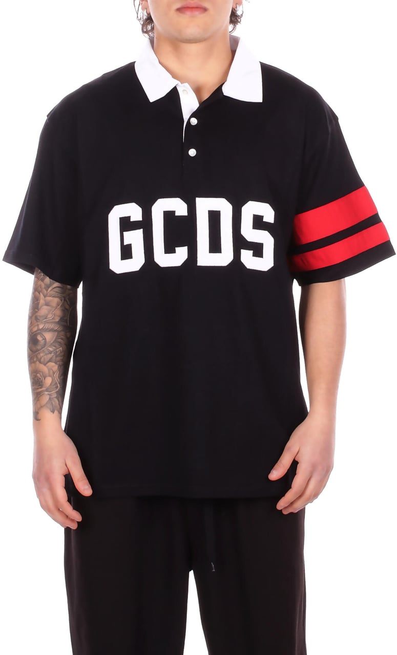 GCDS T-Shirts And Polos Black Zwart