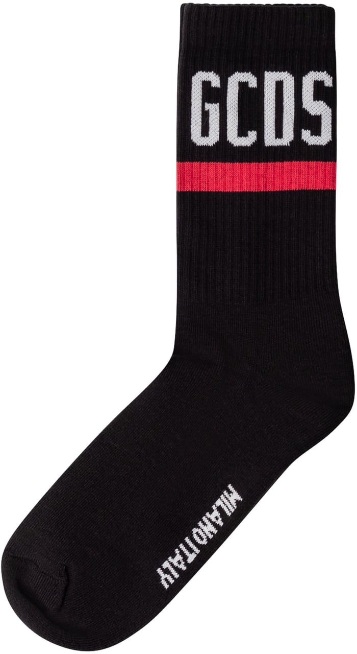 GCDS Calzini Logo GCDS Zwart