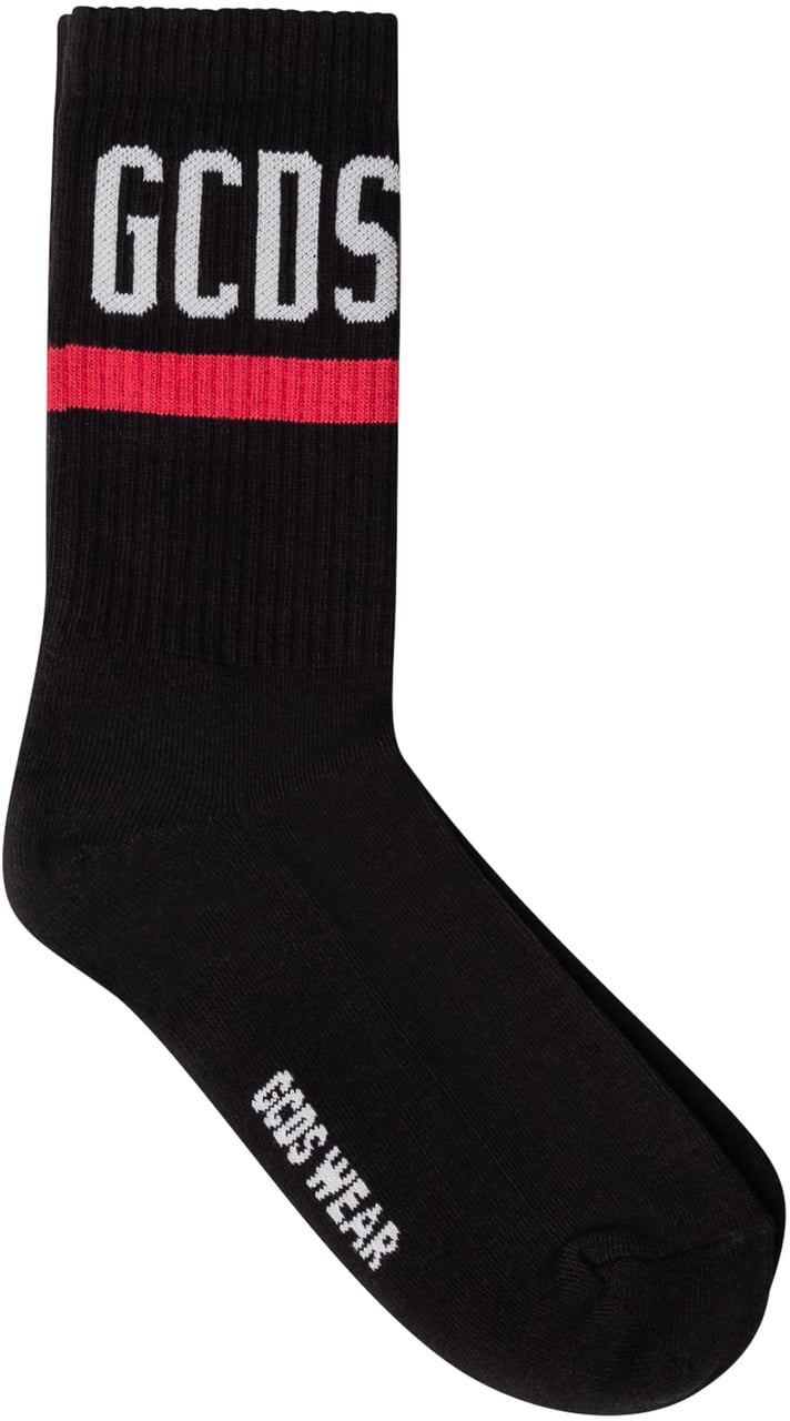 GCDS Calzini Logo GCDS Zwart