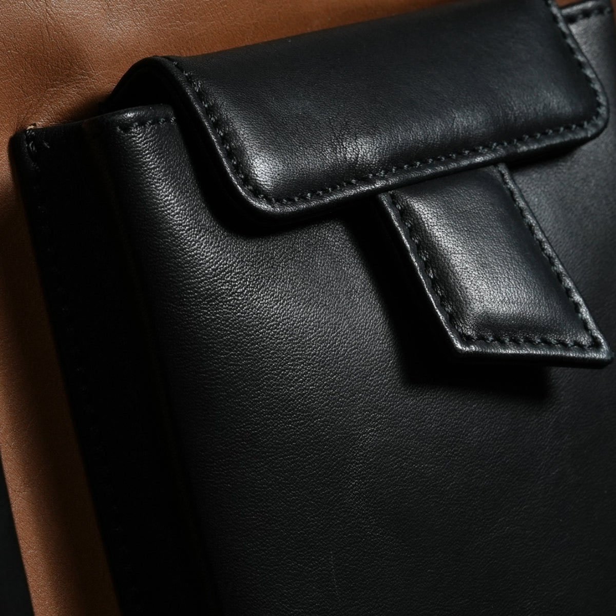 Gebauer & Gebauer The ICONIC WEEKENDER BAG - the one for a lifetime - 100% super soft leather outside and inside Zwart