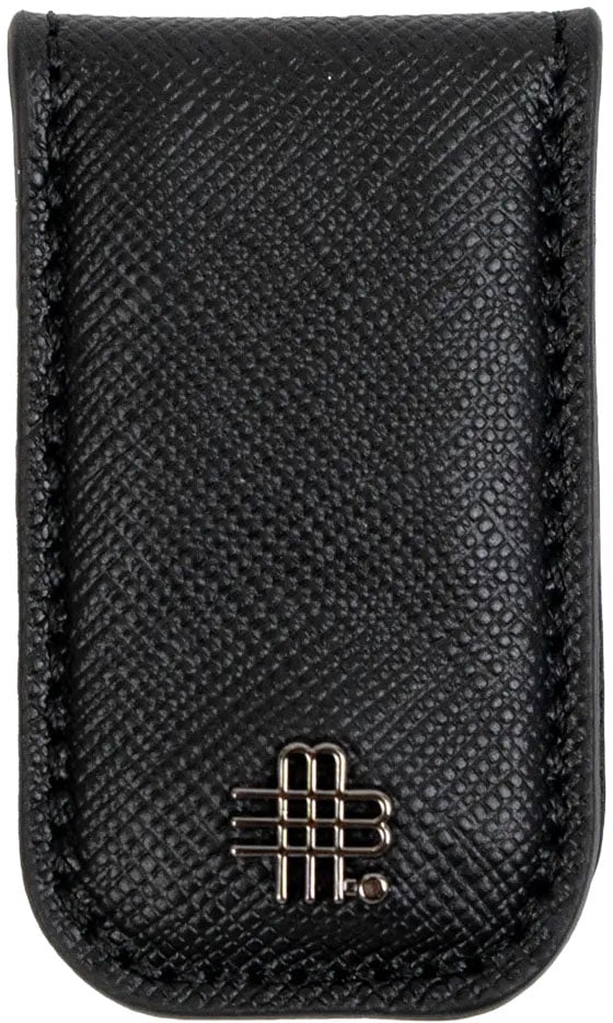 Gebauer & Gebauer MONEYCLIP Saffiano Zwart