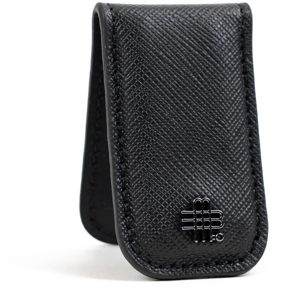 Gebauer & Gebauer MONEYCLIP Saffiano Zwart