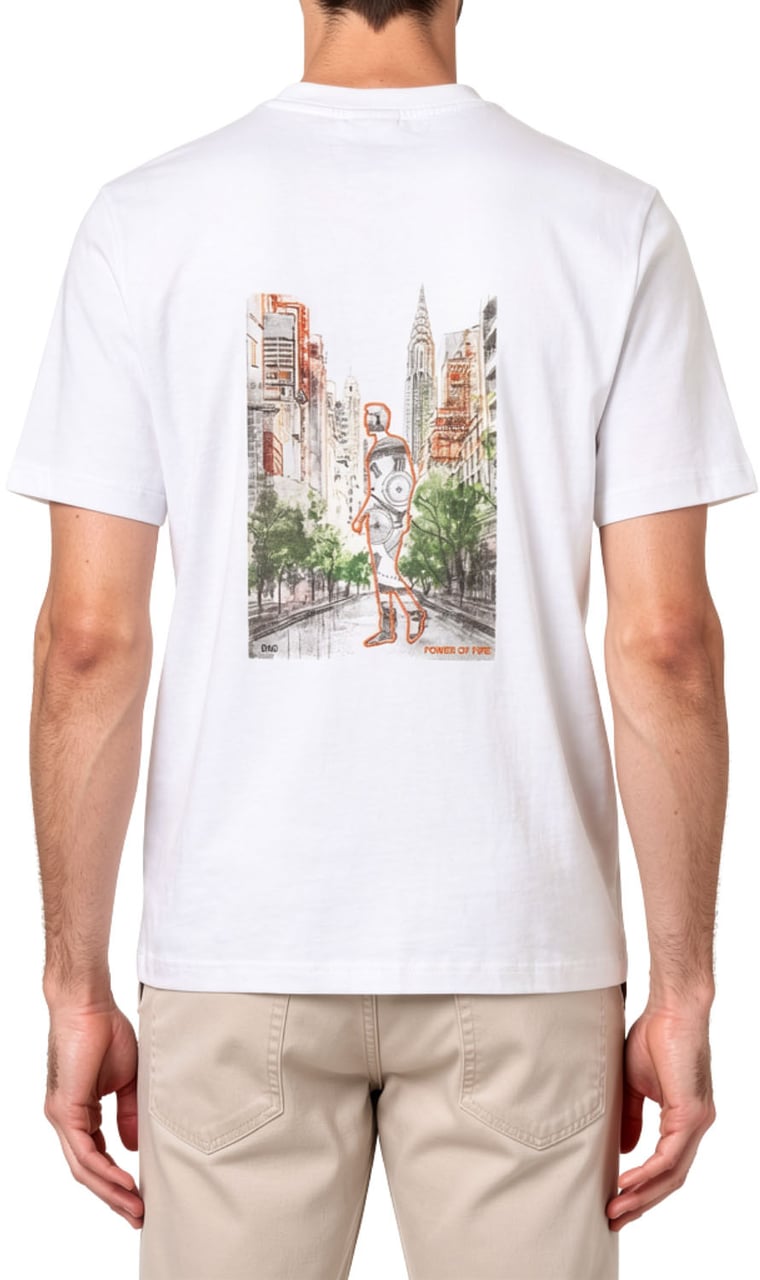 Gebauer & Gebauer POWER OF TIME T-Shirt Wit