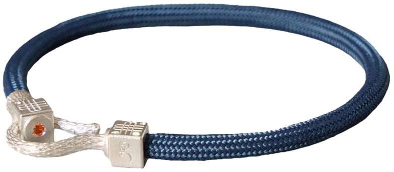 Gebauer & Gebauer Bracelet BLUE SEA - 925 sterling silver with an orange topaz Blauw