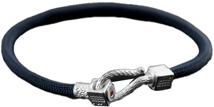 Gebauer & Gebauer Bracelet BLUE SEA - 925 sterling silver with an orange topaz Blauw