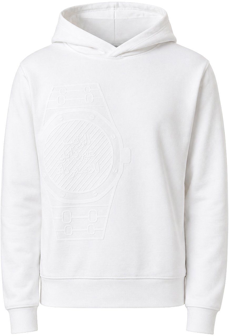 Gebauer & Gebauer The ICONIC “TIME” HOODIE Wit