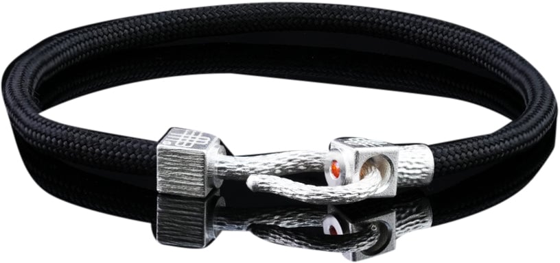 Gebauer & Gebauer Bracelet BLACK SEA - 925 sterling silver with an orange topaz Zwart