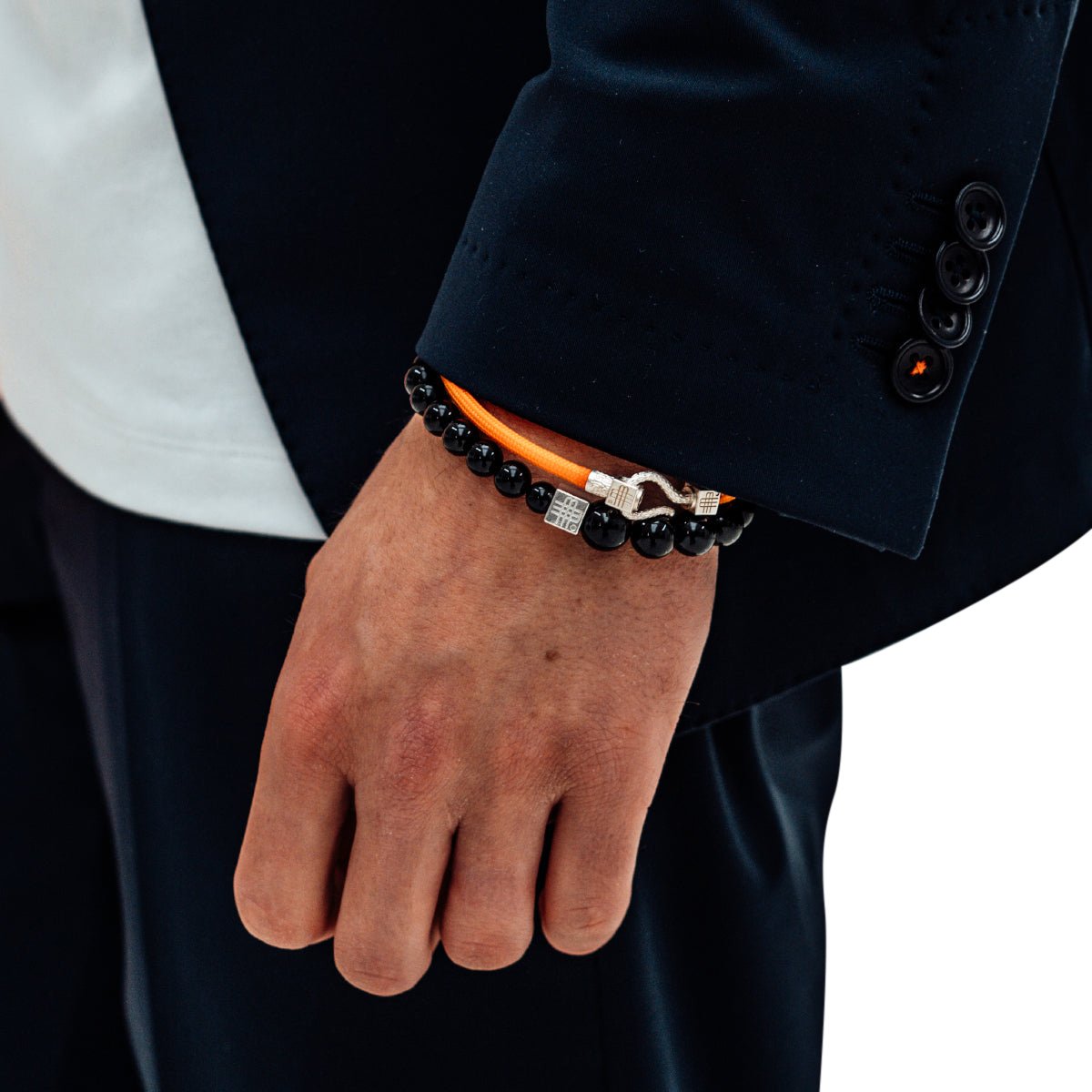 Gebauer & Gebauer Bracelet  ORANGE SEA - 925 sterling silver with an orange topaz Zilver