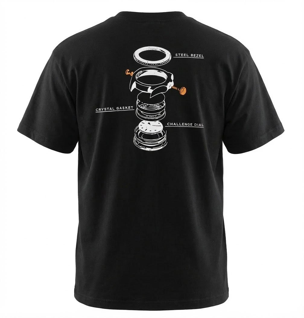 Gebauer & Gebauer ELEMENTS T-Shirt Zwart