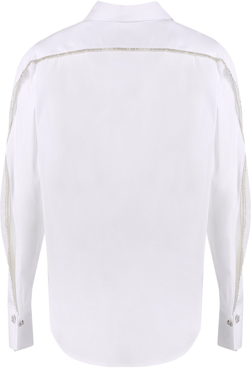 Genny Stretch poplin shirt Wit