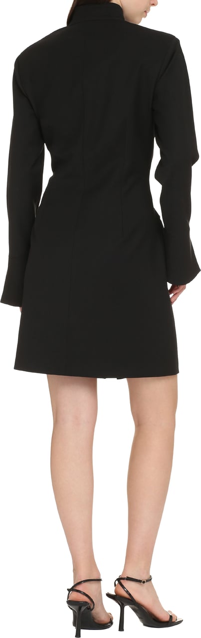 Genny Wool-blend dress Zwart