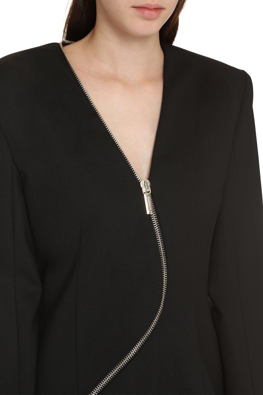 Genny Wool-blend dress Zwart