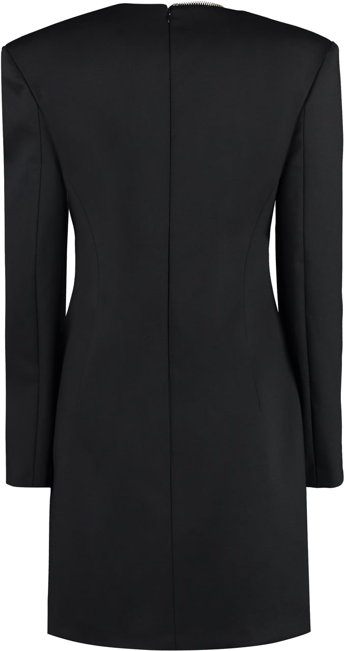Genny Wool-blend dress Zwart
