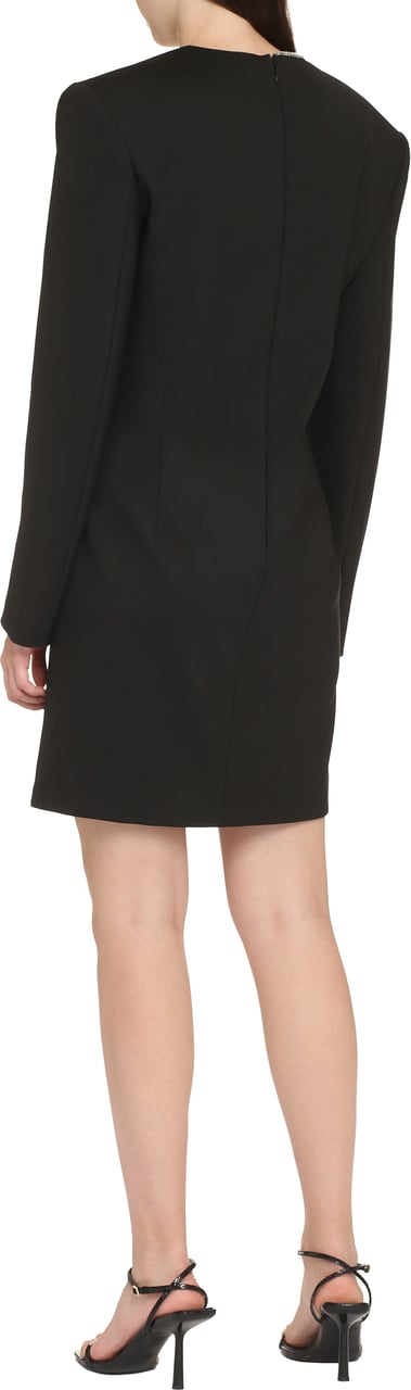 Genny Wool-blend dress Zwart