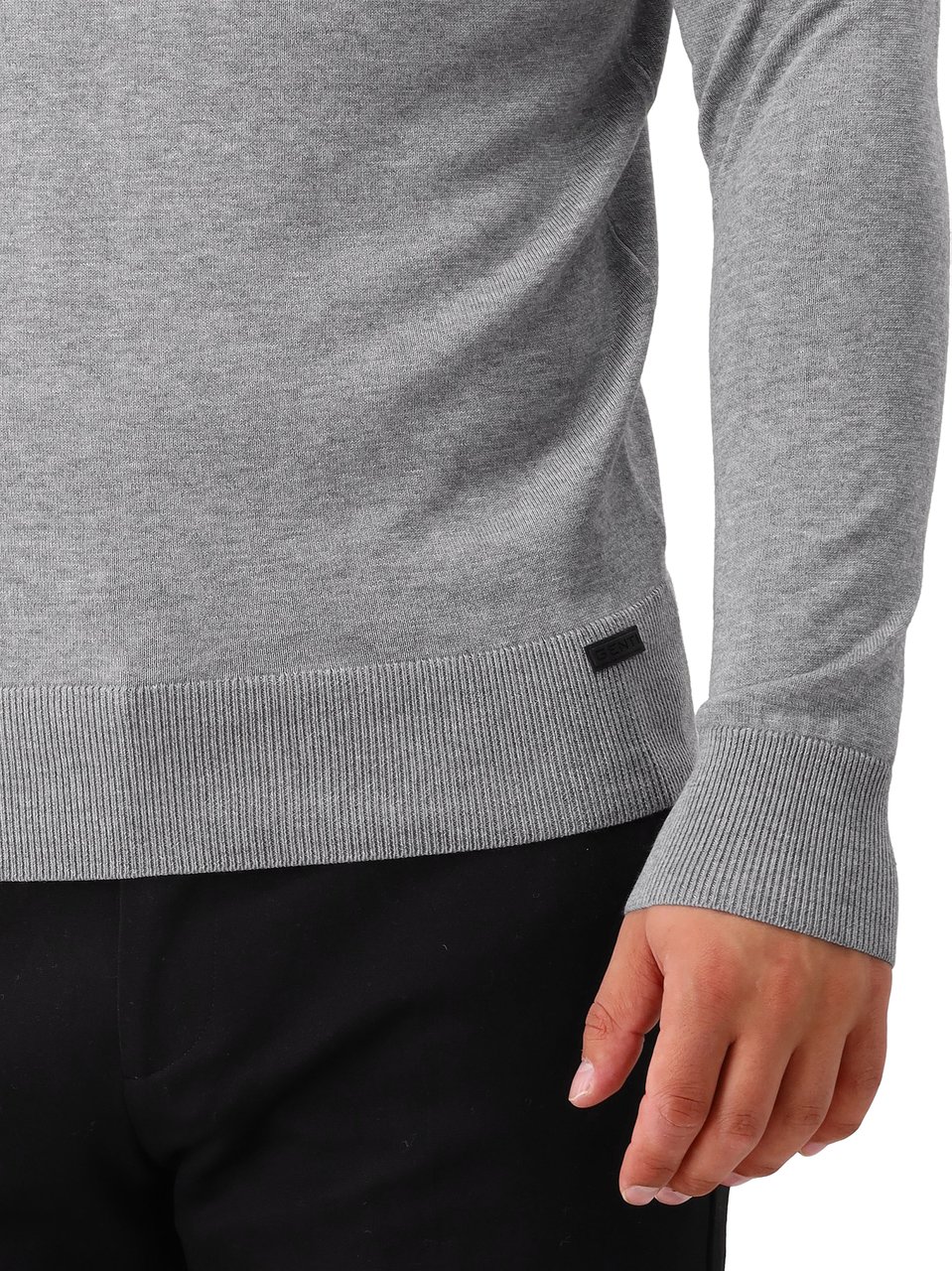 Genti Genti Gebreide Trui Grijs Round Ls Grijs