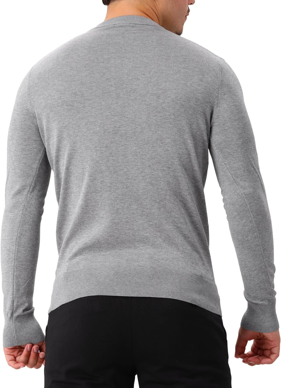 Genti Genti Gebreide Trui Grijs Round Ls Grijs