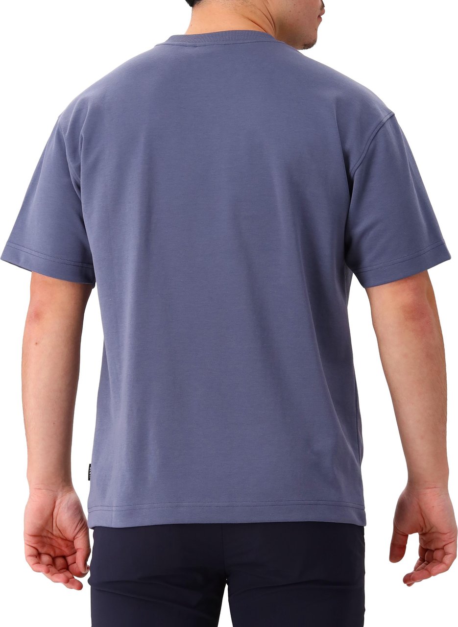 Genti Genti T-shirt Blauw Oversized Fit Blauw