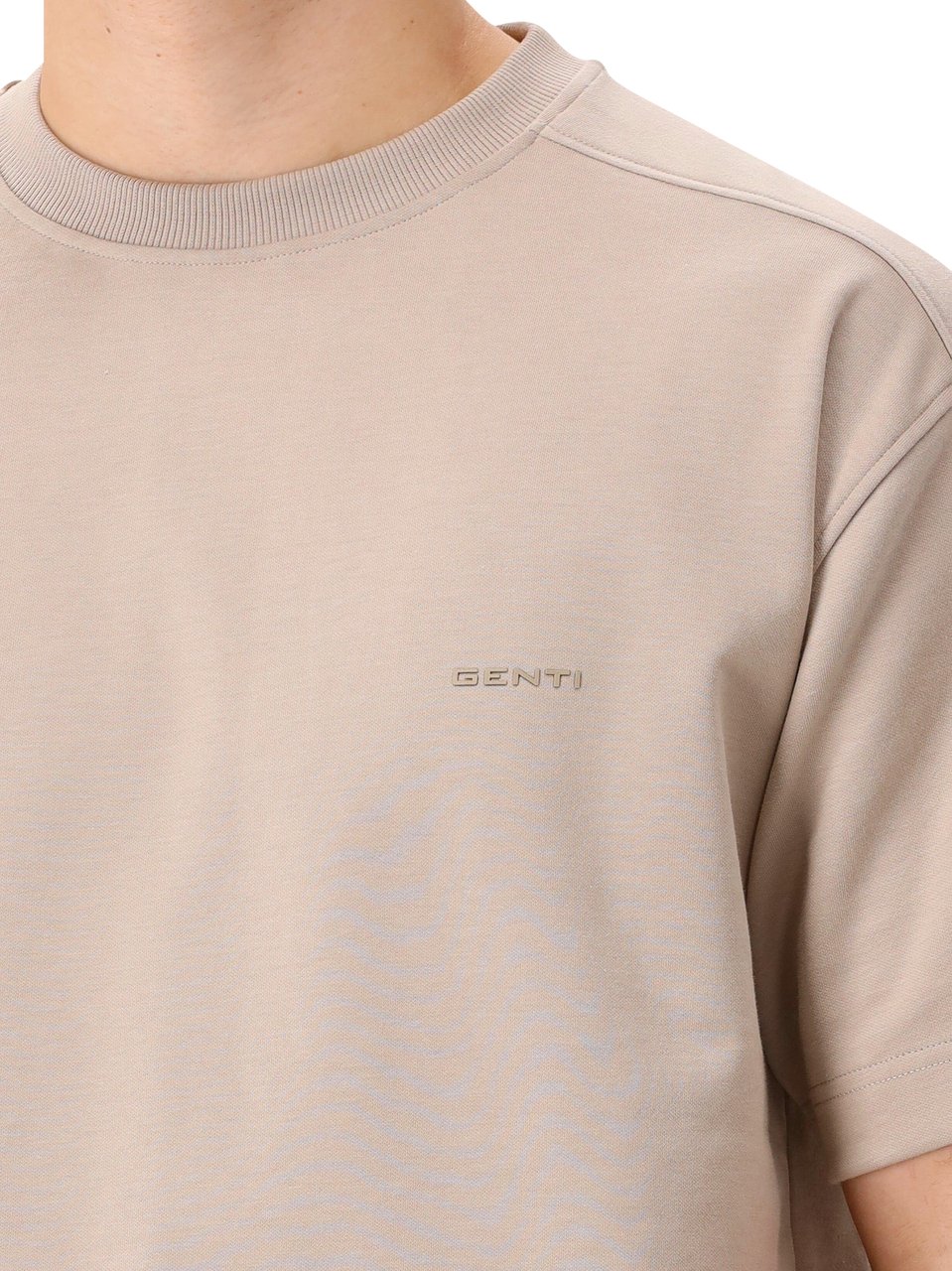 Genti Genti T-shirt Beige Oversized Fit Beige