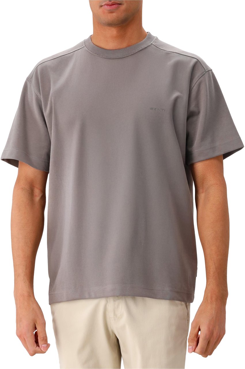 Genti Genti T-shirt Bruin Oversized Fit Bruin