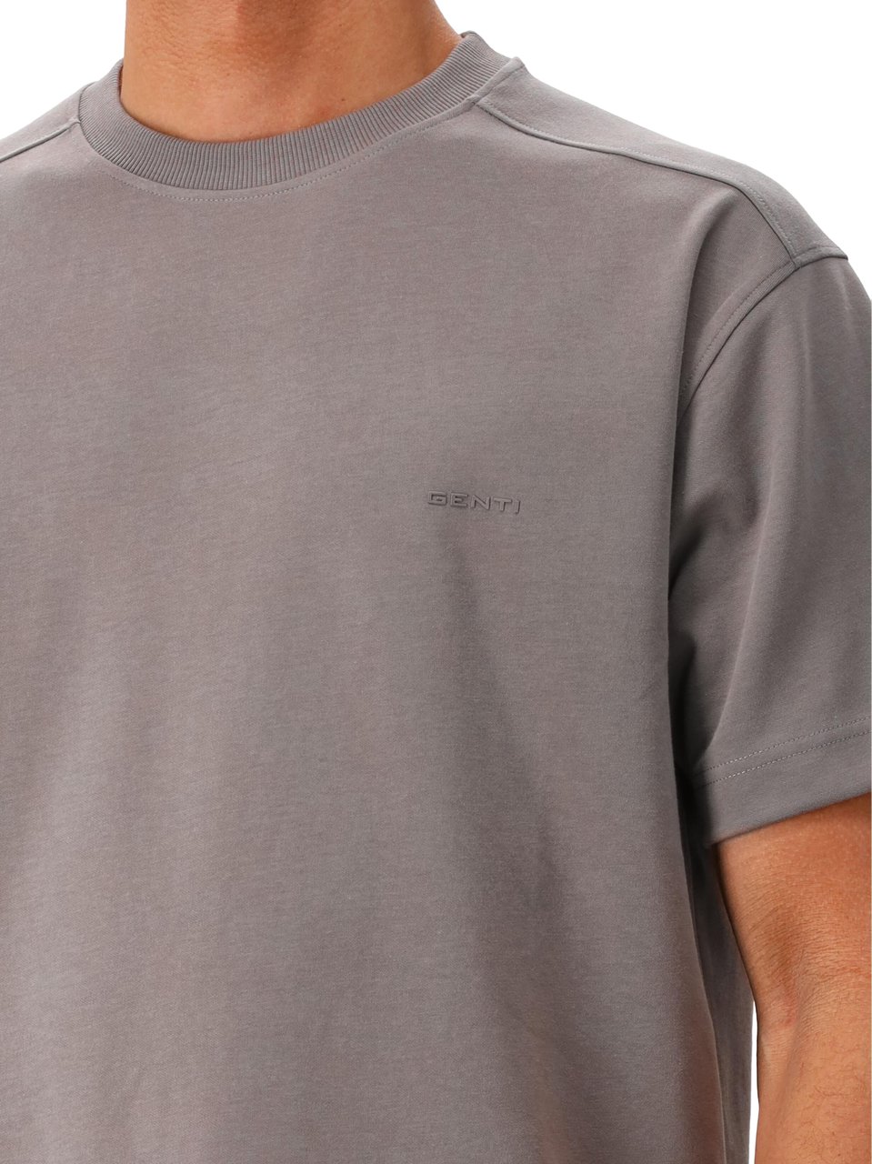 Genti Genti T-shirt Bruin Oversized Fit Bruin