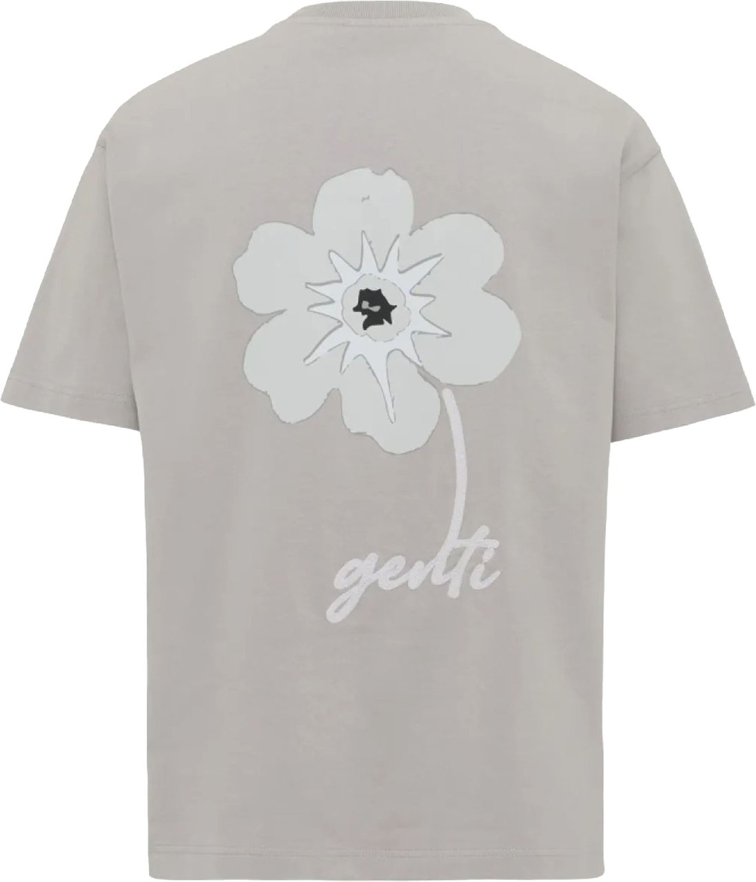 Genti Genti  T-shirts Lichtgrijs J2053-1226 Grijs