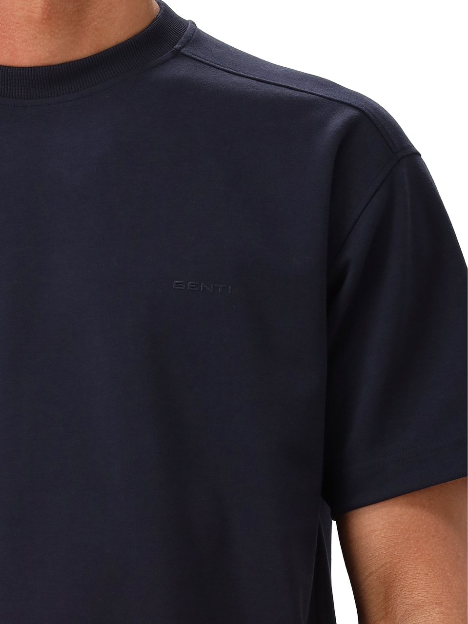 Genti Genti T-shirt Blauw SS Blauw