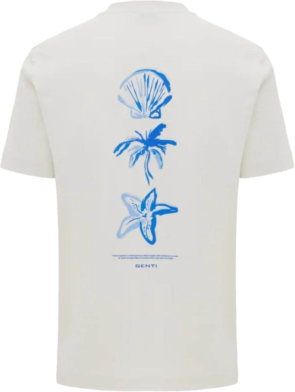 Genti Genti J4072-1223 T-shirts Off White J4072-1223 Wit
