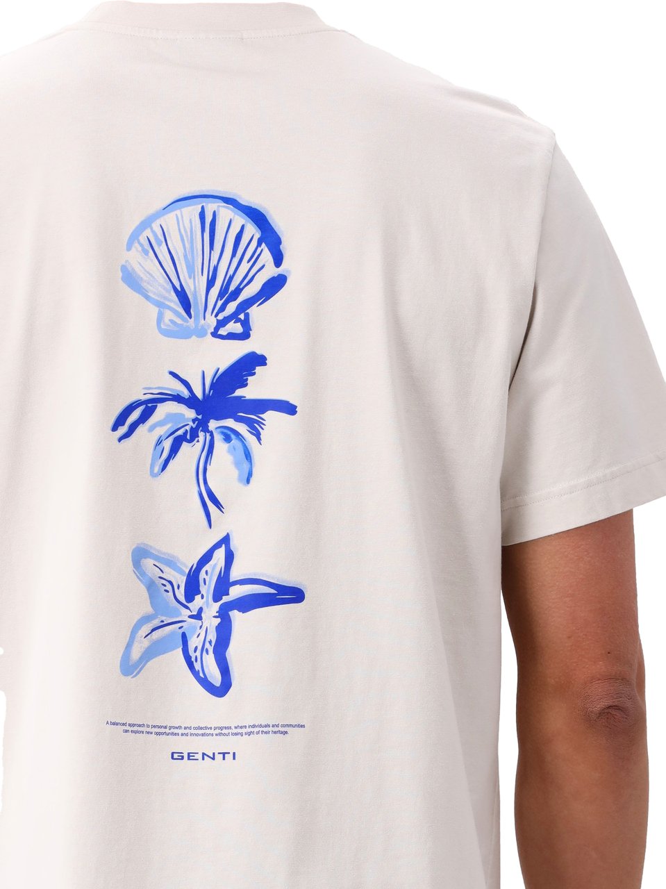 Genti Genti J4072-1223 T-shirts Off White J4072-1223 Wit