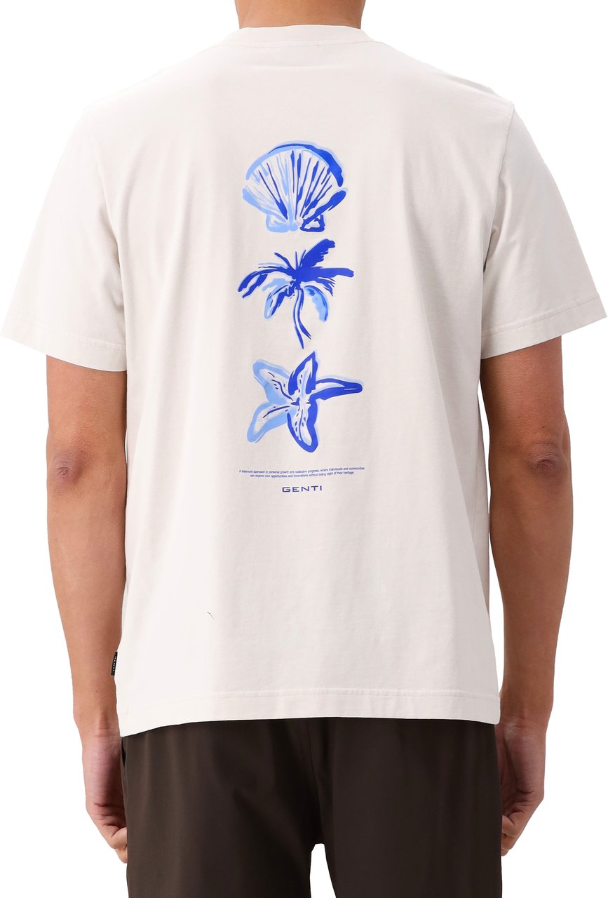 Genti Genti J4072-1223 T-shirts Off White J4072-1223 Wit