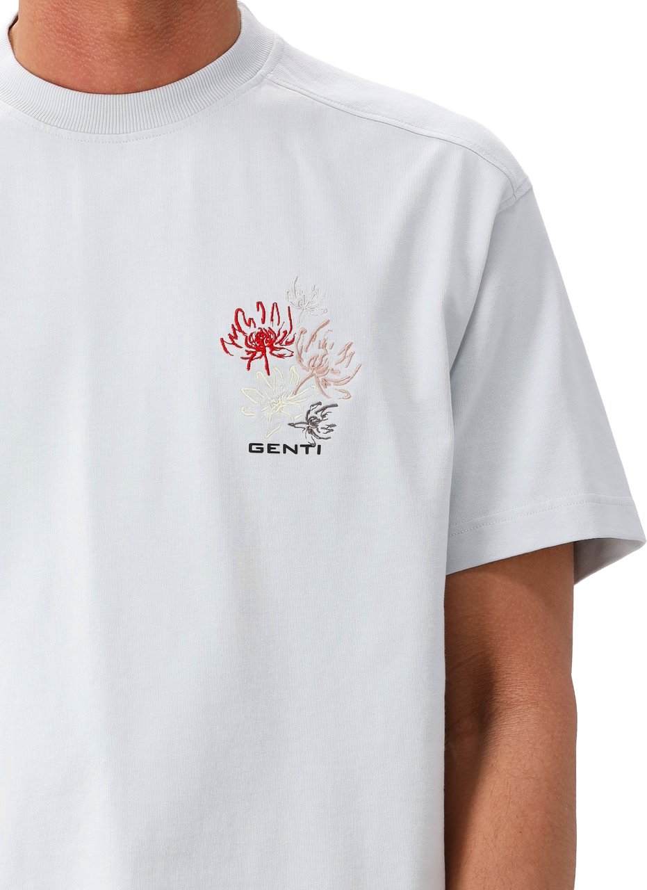 Genti T-shirt Blauw SS Blauw