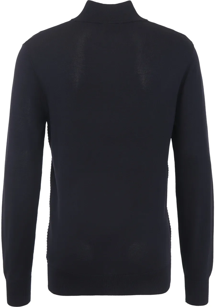 Genti Genti Turtle Zip Ls Truien Donkerblauw K1146-3260 Blauw