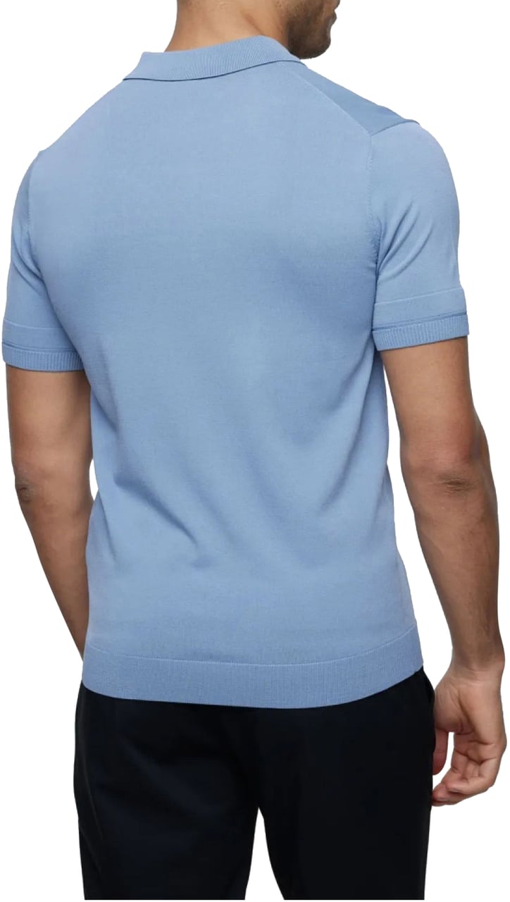 Genti Genti Polos Lichtblauw K2046-1260 Blauw