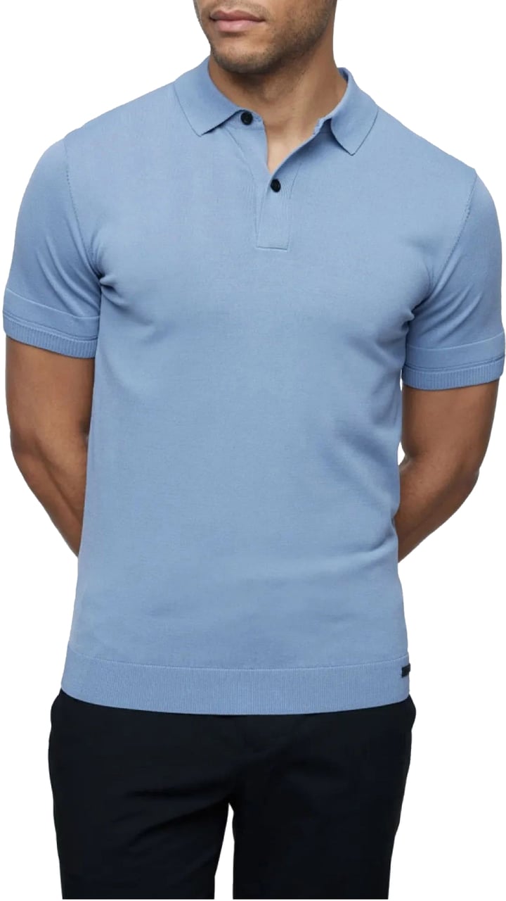 Genti Genti Polos Lichtblauw K2046-1260 Blauw