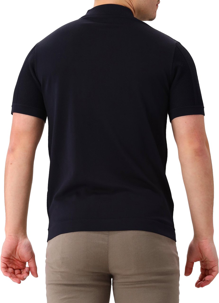 Genti Genti Shirt Blauw 8 Buttons Blauw
