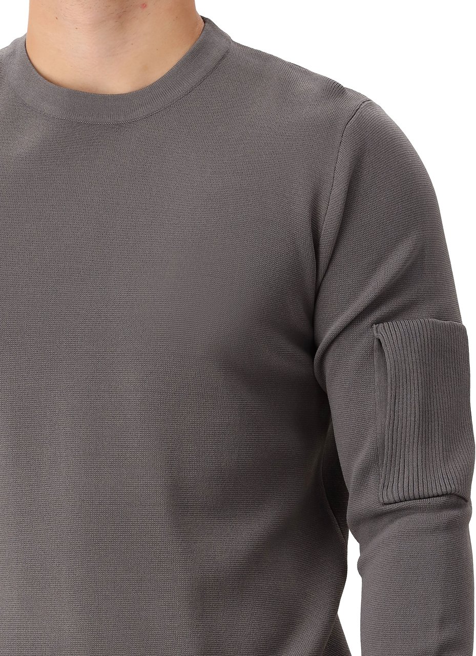 Genti Genti Trui Grijs Round LS Grijs