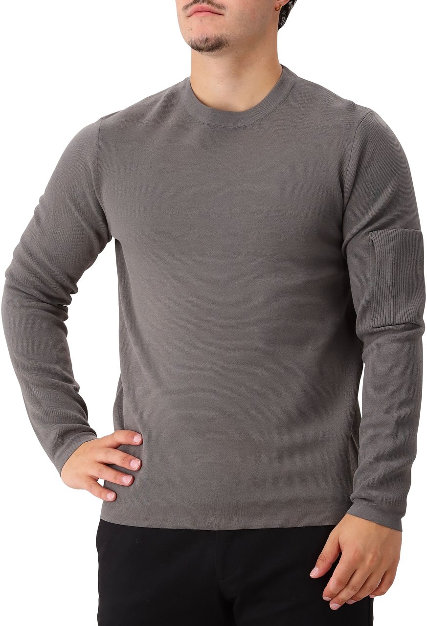 Genti Genti Trui Grijs Round LS Grijs