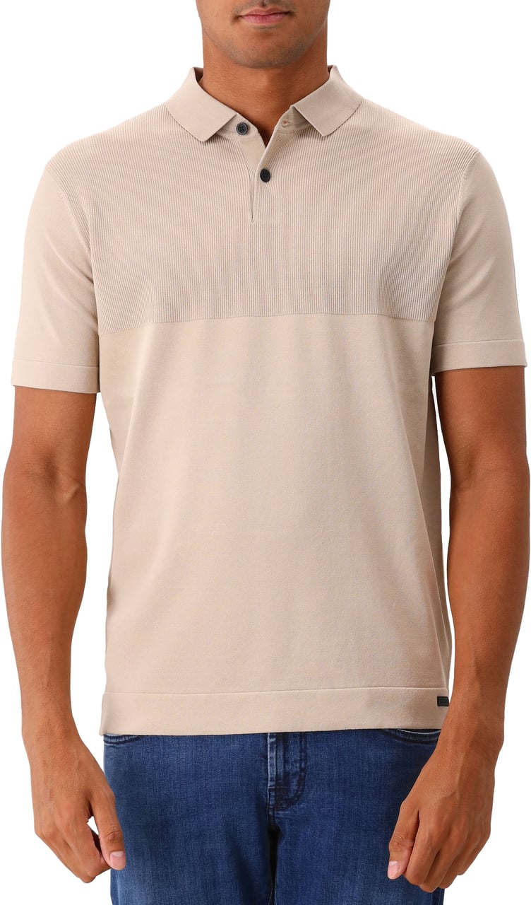 Genti Genti Polo Beige Button SS Beige