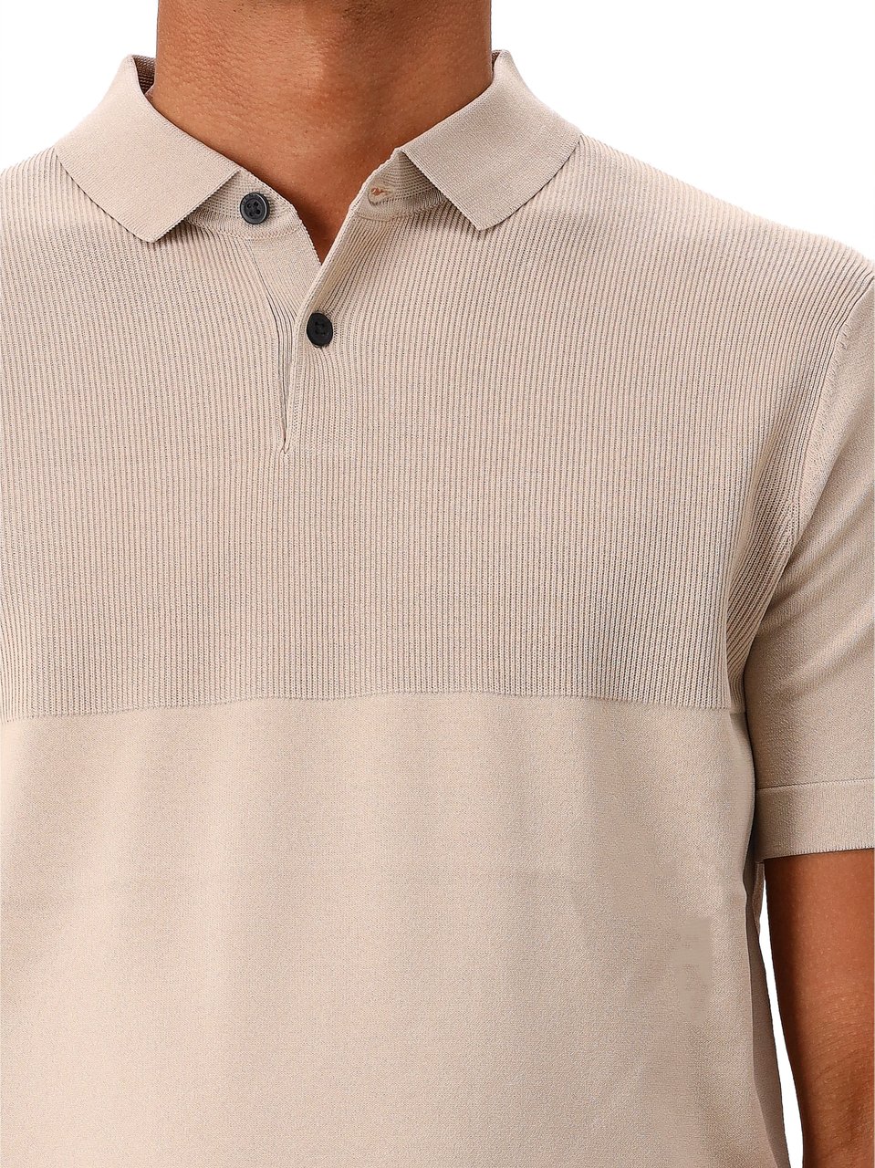 Genti Genti Polo Beige Button SS Beige