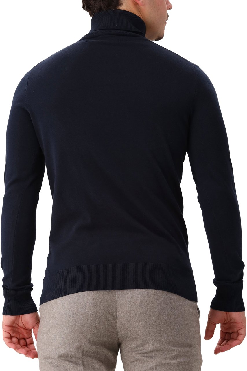 Genti Genti Coltrui Blauw Roll Neck LS Blauw