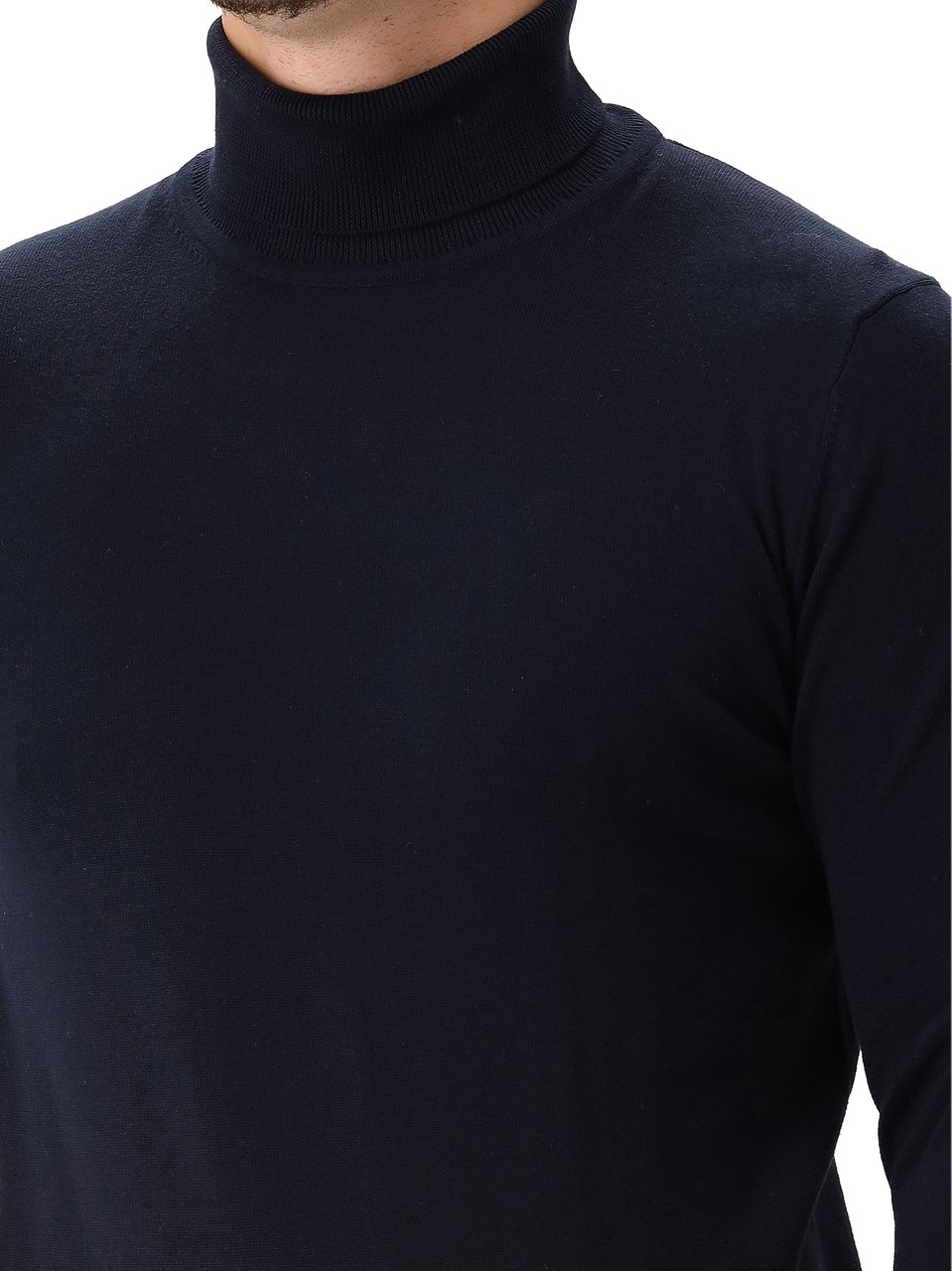 Genti Genti Coltrui Blauw Roll Neck LS Blauw