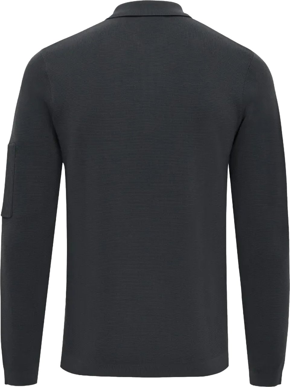 Genti Polo Zip Ls Polos Donkergrijs K4117-1258 Grijs