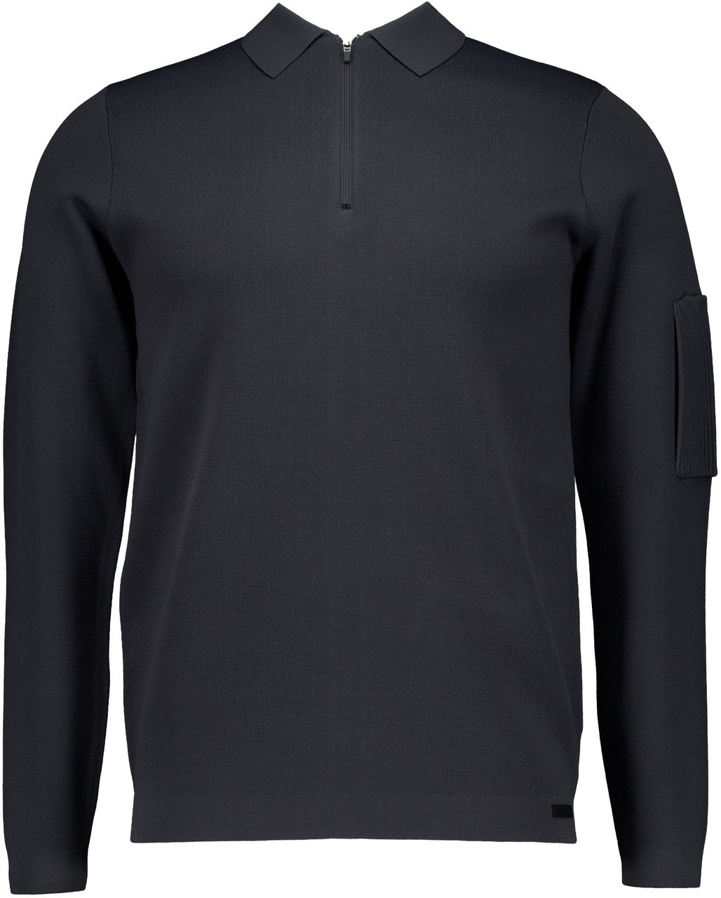 Genti Genti Polo Zip Ls Polos Donkergrijs K4117-1258 Grijs