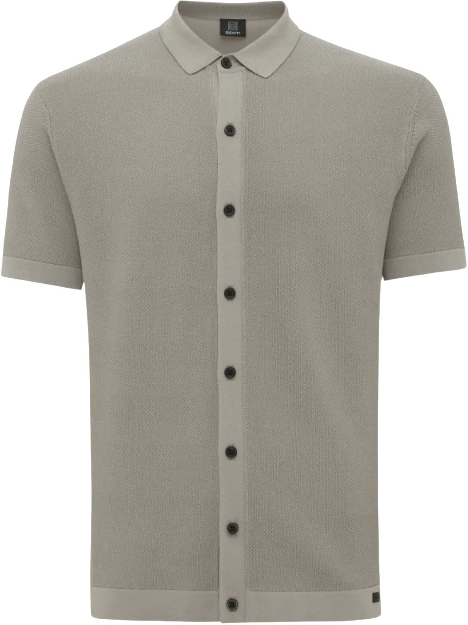 Genti Genti Shirt 8 Buttons Ss Vesten Groen K4125-1260 Groen