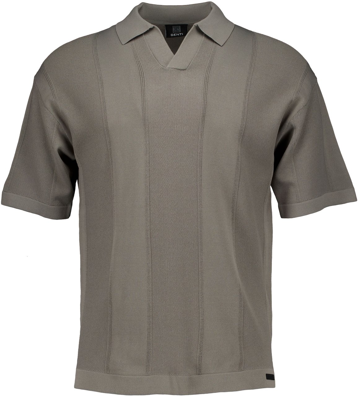 Genti Genti Polo No Buttons Ss Polos Groen K4129-1260 Groen