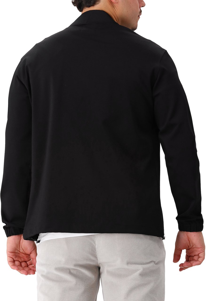 Genti Genti Overshirt Zwart Ryder Relaxed Fit Zwart