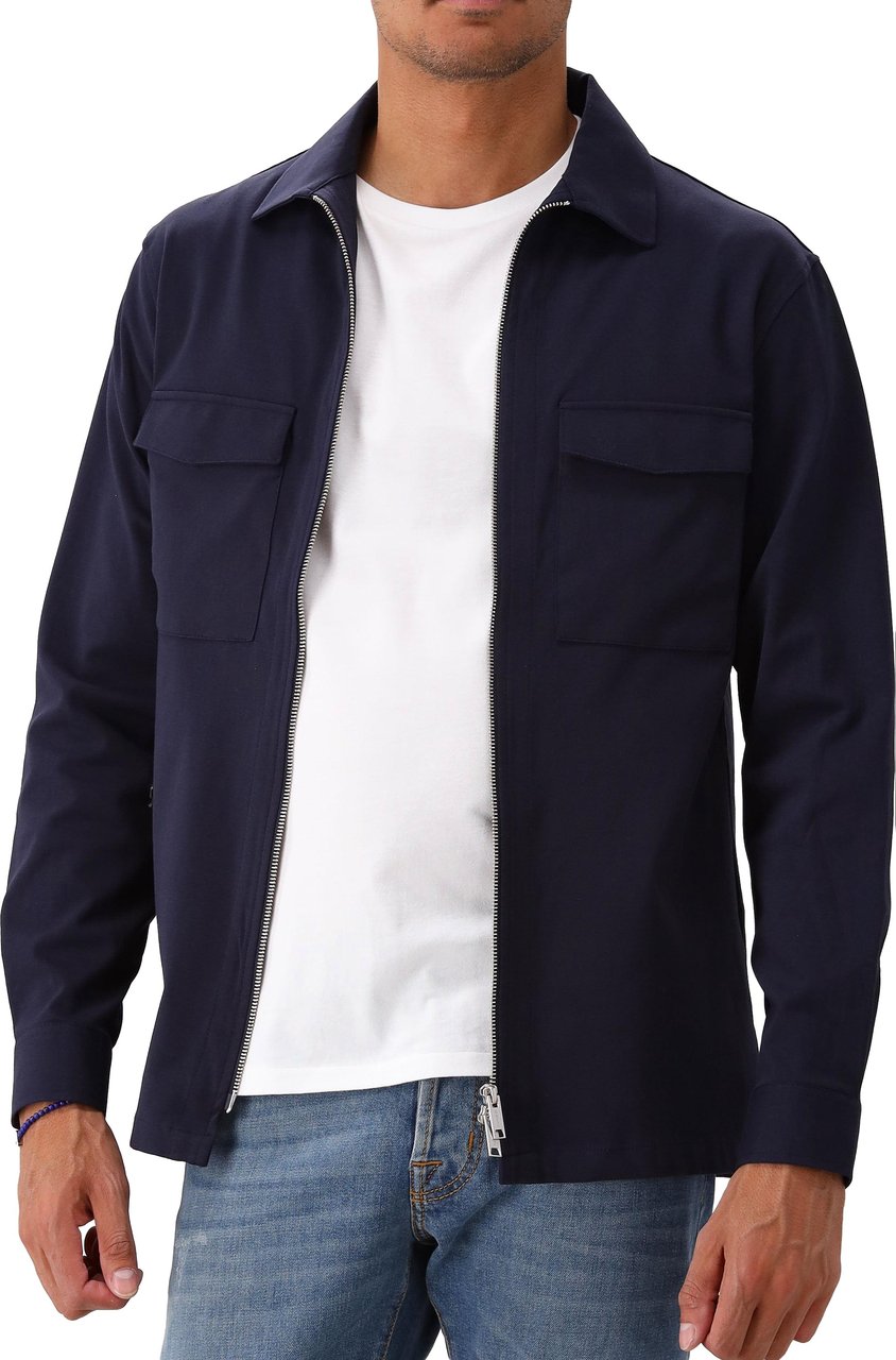 Genti Genti Overshirt Blauw Blauw