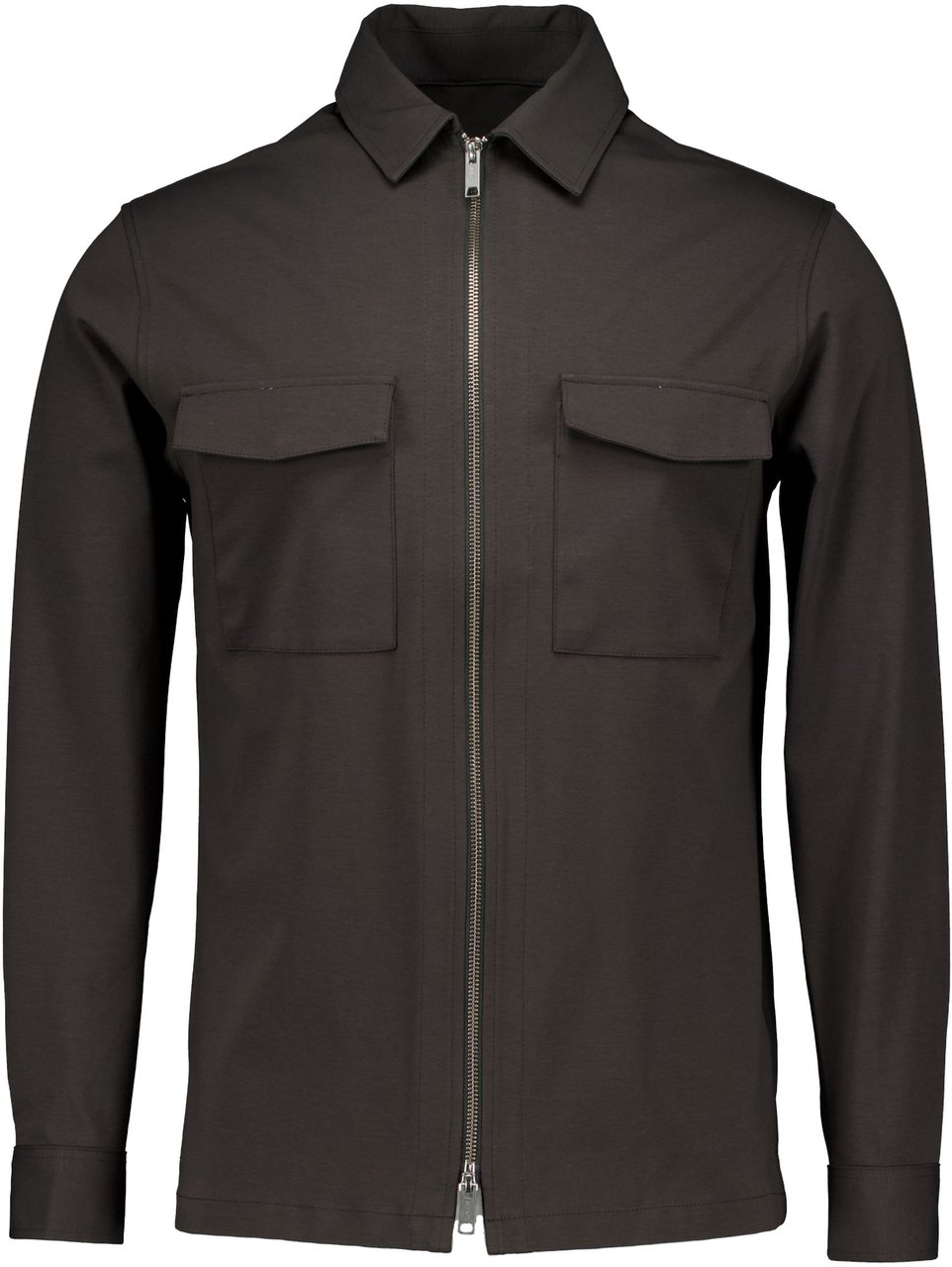 Genti Genti Oaks Shirt Jacket Zip Jackets Donkergroen S4198-1967 Groen