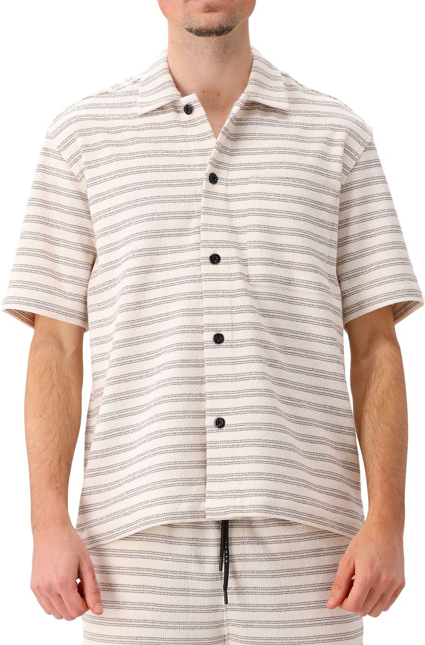 Genti Genti Overshirt Beige Sunset Ss Relaxed Fit Beige