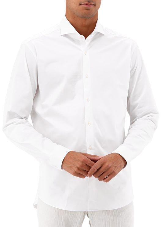 Genti Genti Overhemd Wit RAF Fashion Fit Wit