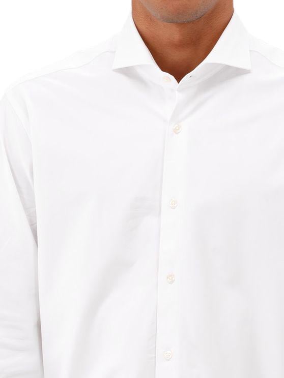 Genti Genti Overhemd Wit RAF Fashion Fit Wit